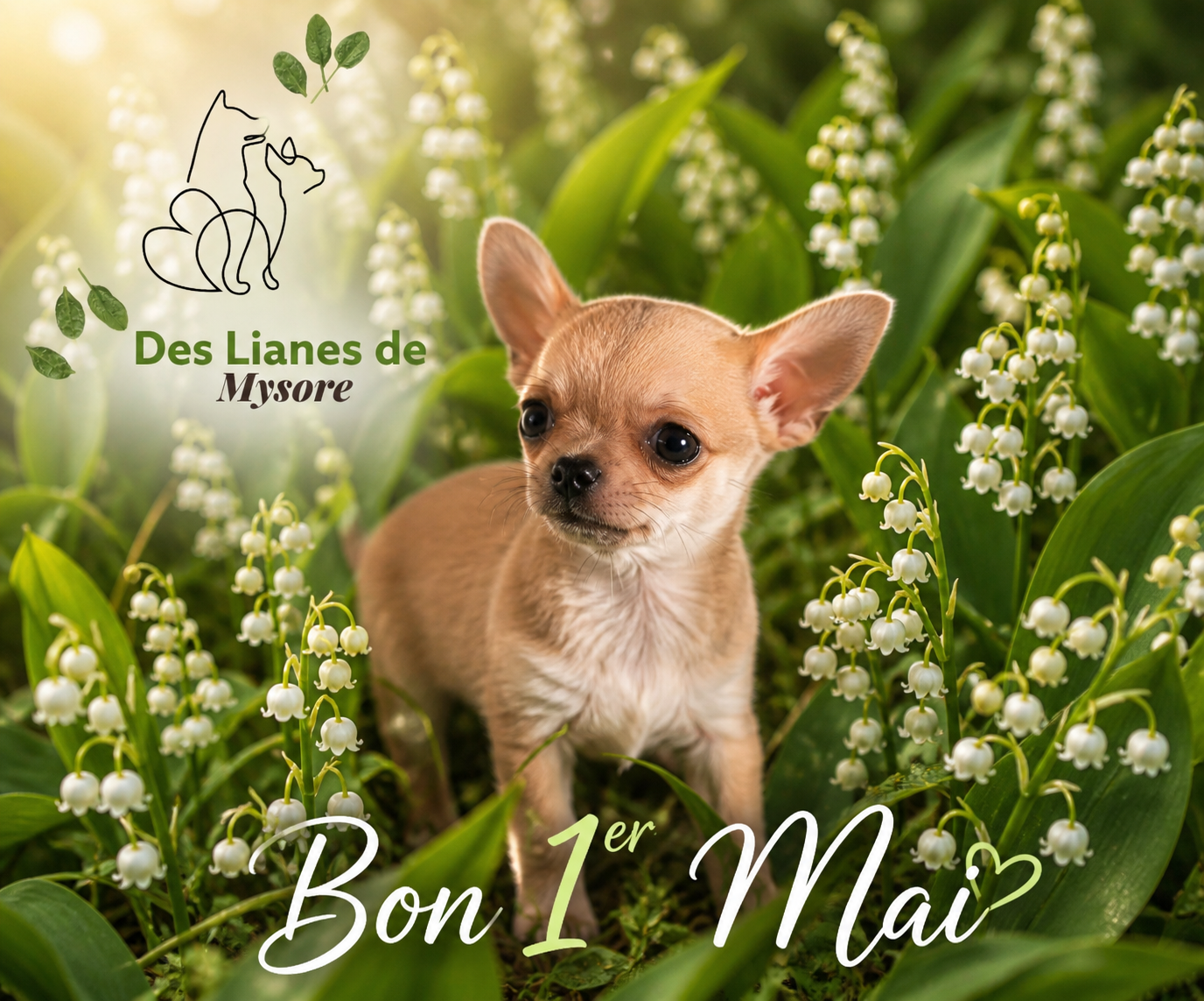 Chiot Chihuahua Des lianes de mysore